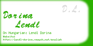 dorina lendl business card